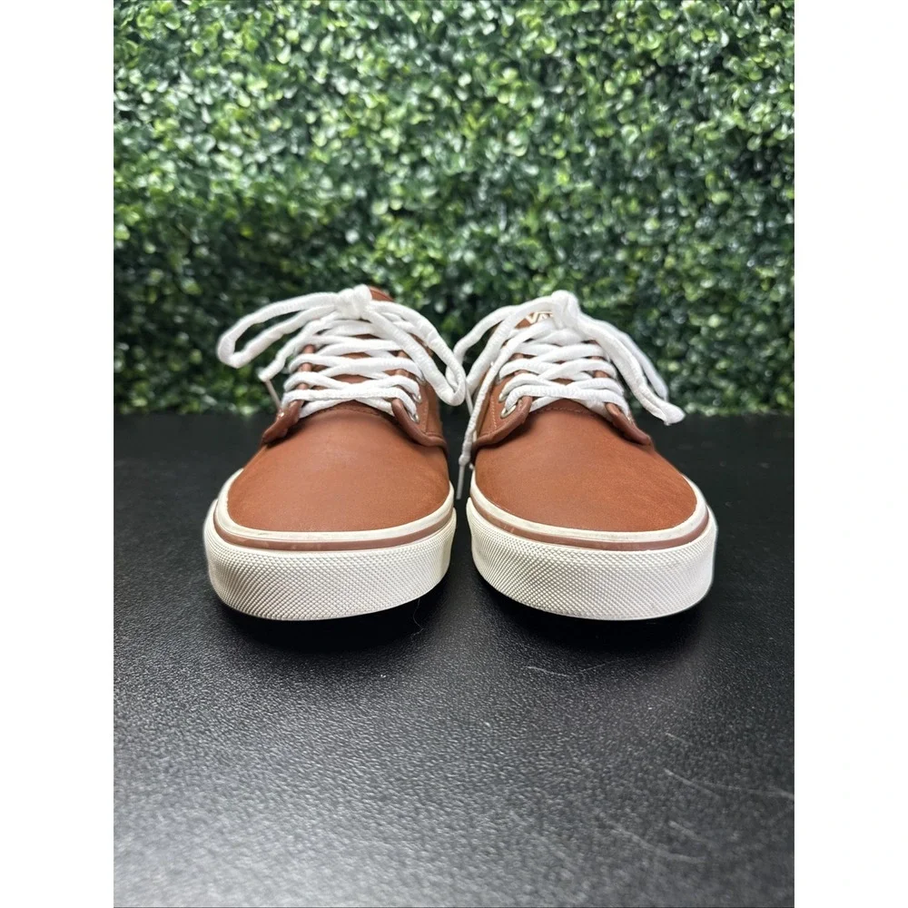 Vans Atwood Leather Mens Skate Shoes Sneakers Size 9.5 Brown